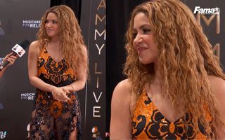 Shakira llega a los Grammys 2025 usando este look escotado (Instagram)